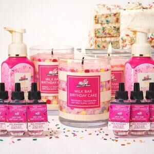 SOLD OUT EVERYWHERE HUGE Bath & Body Works MilkBar Birthday Cake Bundle